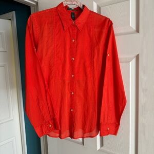 Lauren Ralph Lauren Bright Orange Lightweight Cotton